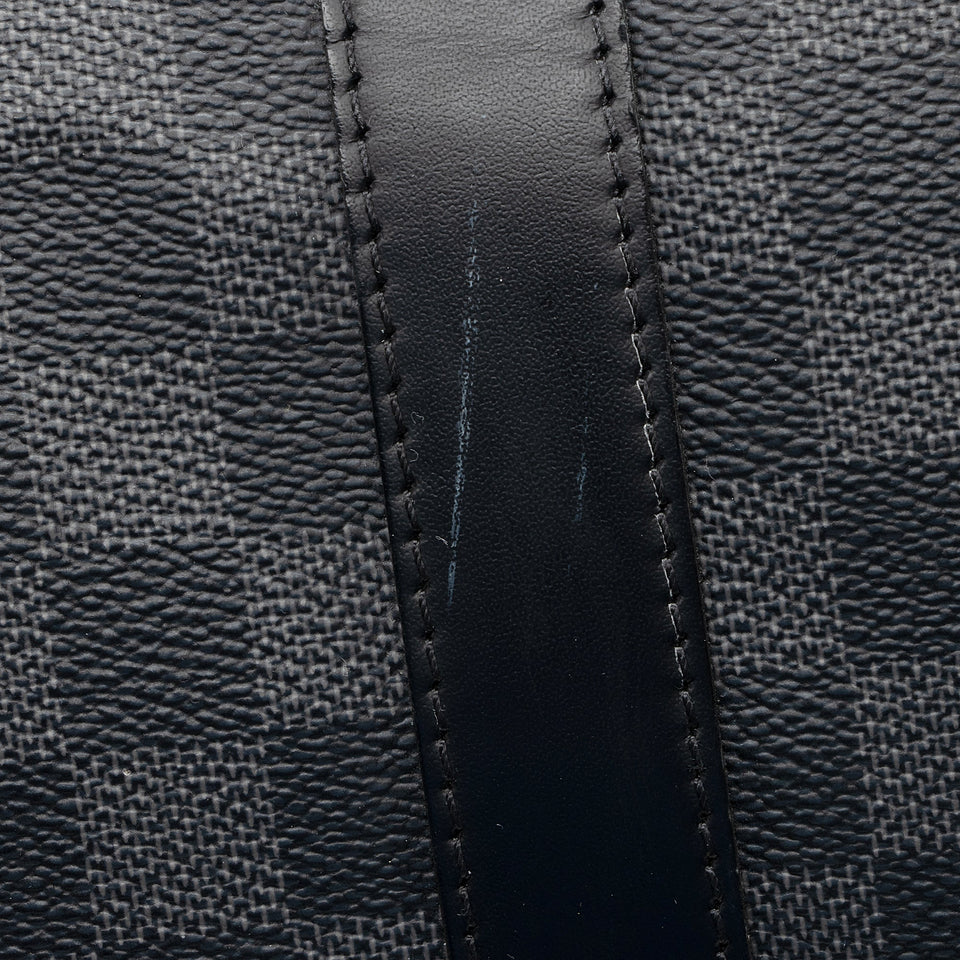 Louis Vuitton Damier Graphite Keepall Bandouliere 55 Duffel Bag (SHF-22704)