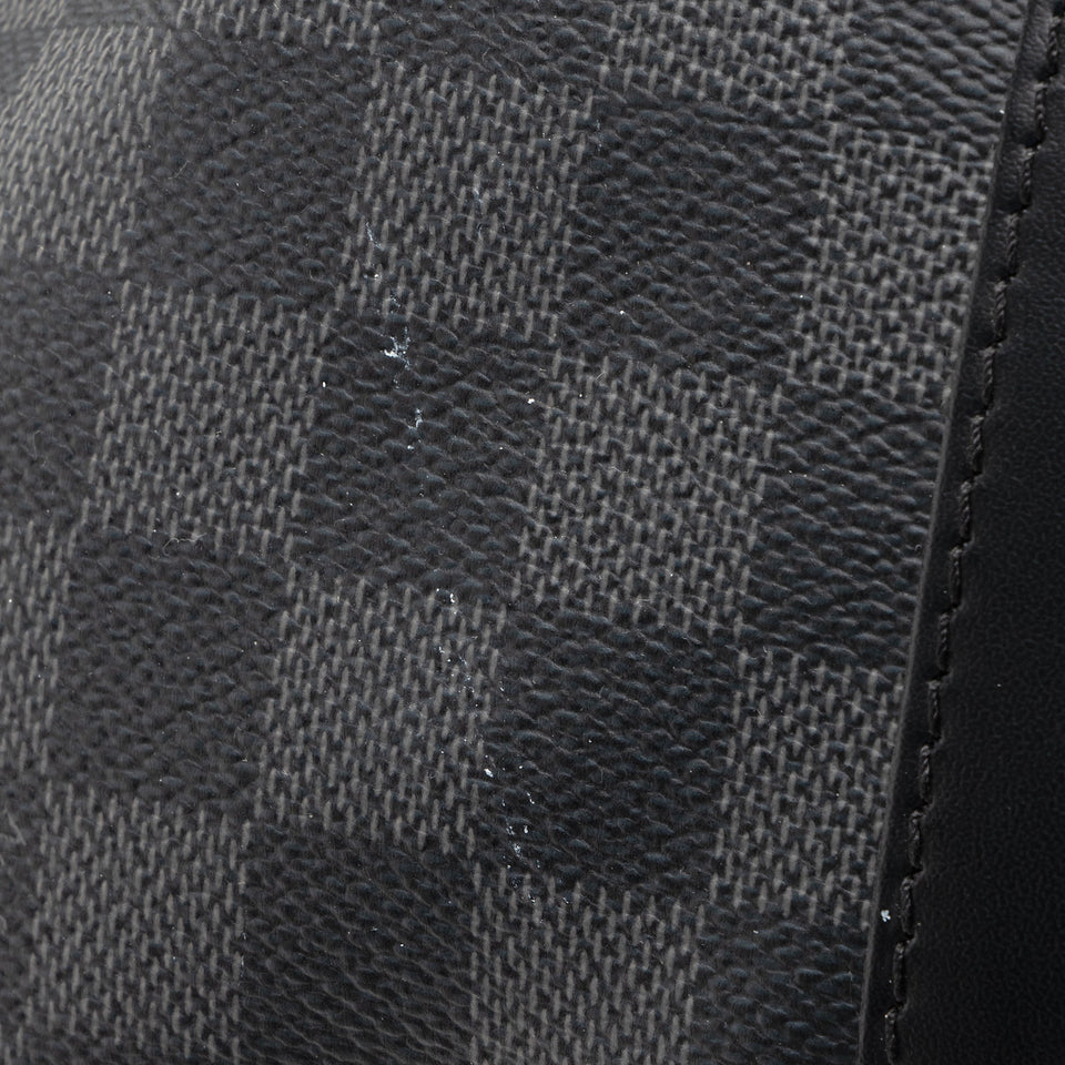 Louis Vuitton Damier Graphite Keepall Bandouliere 55 Duffel Bag (SHF-22704)