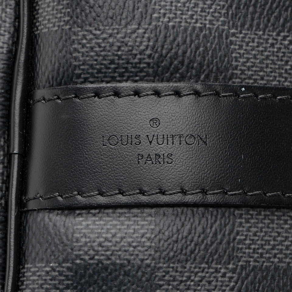 Louis Vuitton Damier Graphite Keepall Bandouliere 55 Duffel Bag (SHF-22704)