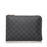 Louis Vuitton Damier Graphite Pochette Jour PM (SHG-37433)