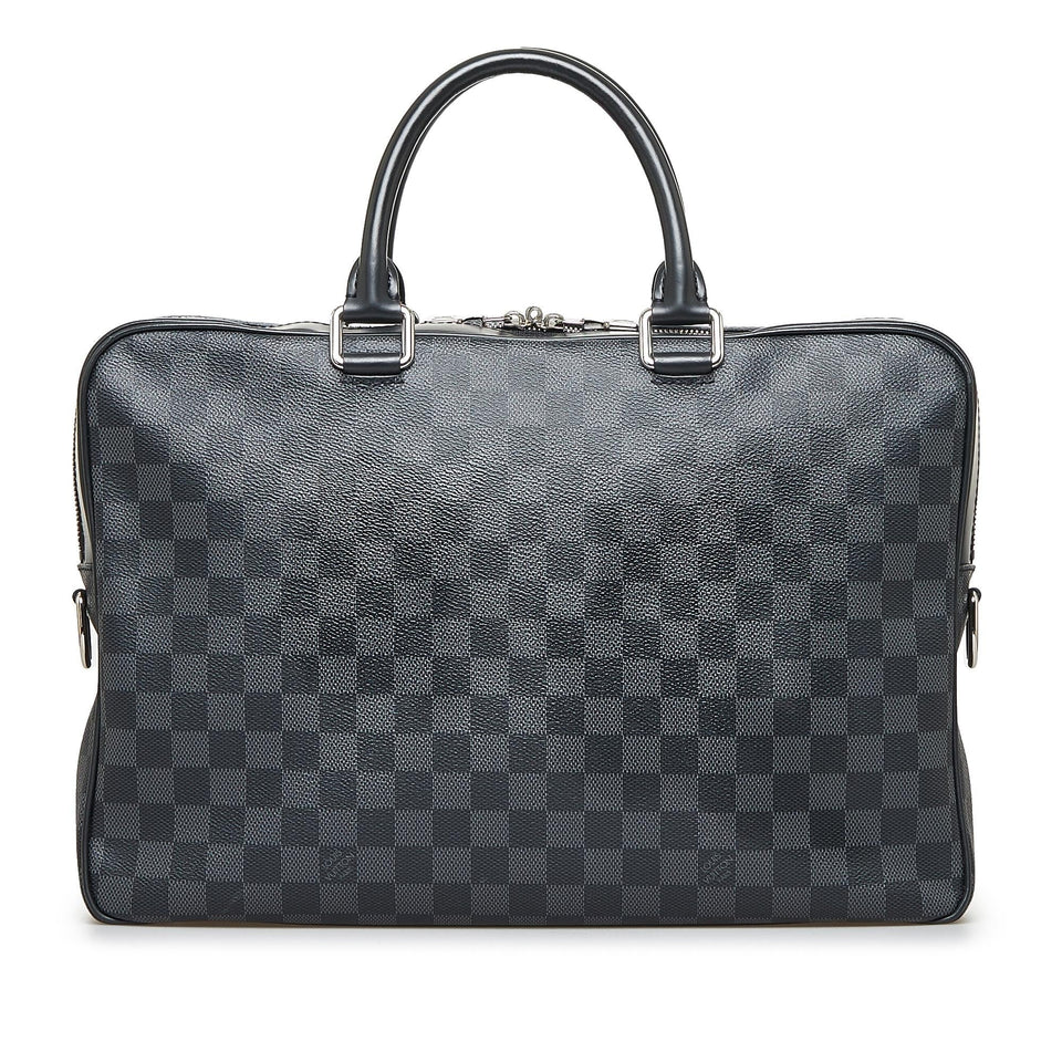Louis Vuitton Damier Graphite Porte Documents Business PM (SHG-ptozKf)