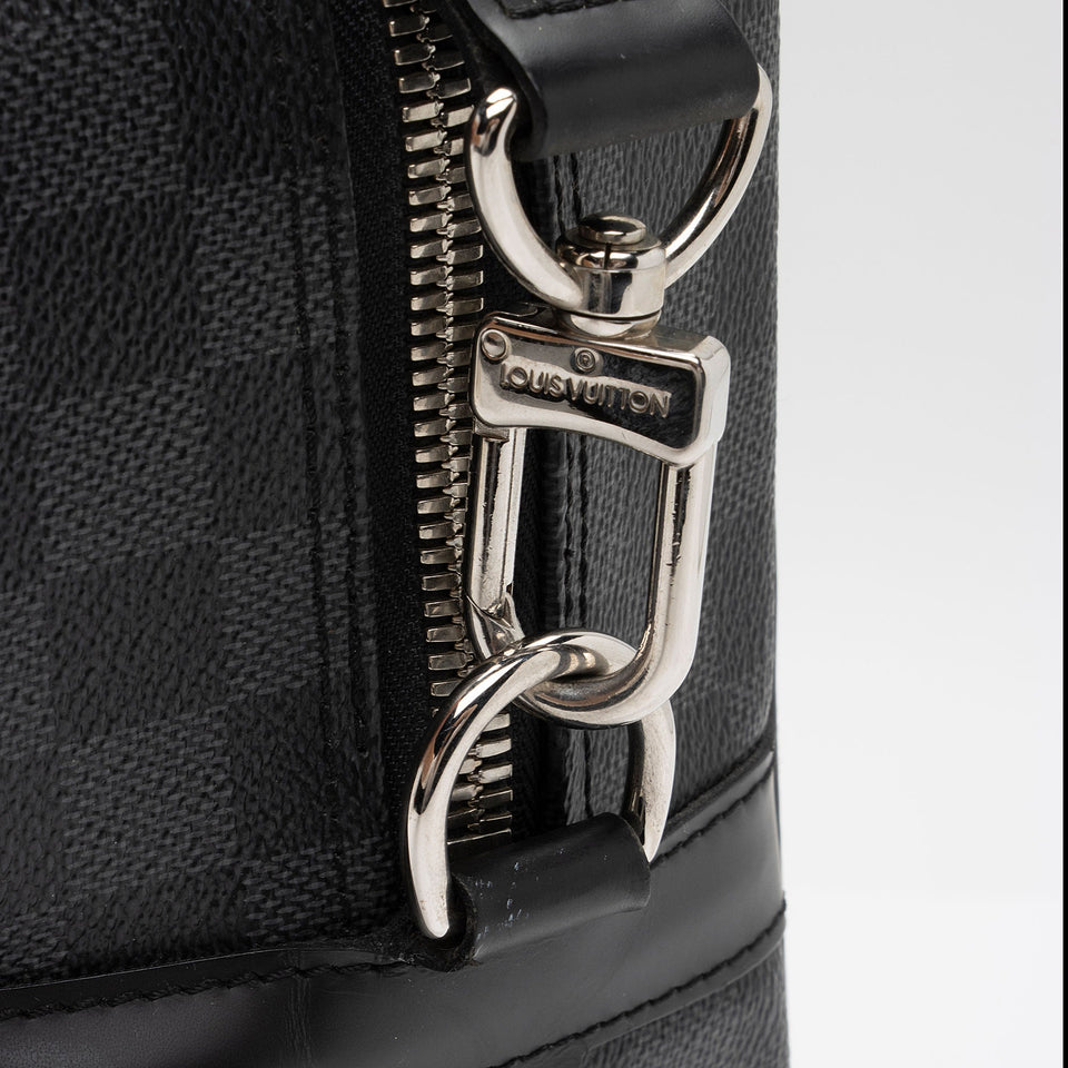 Louis Vuitton Damier Graphite Porte Documents Voyage Briefcase (SHF-3oWpzz)