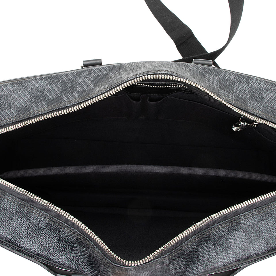 Louis Vuitton Damier Graphite Porte Documents Voyage Briefcase (SHF-3oWpzz)