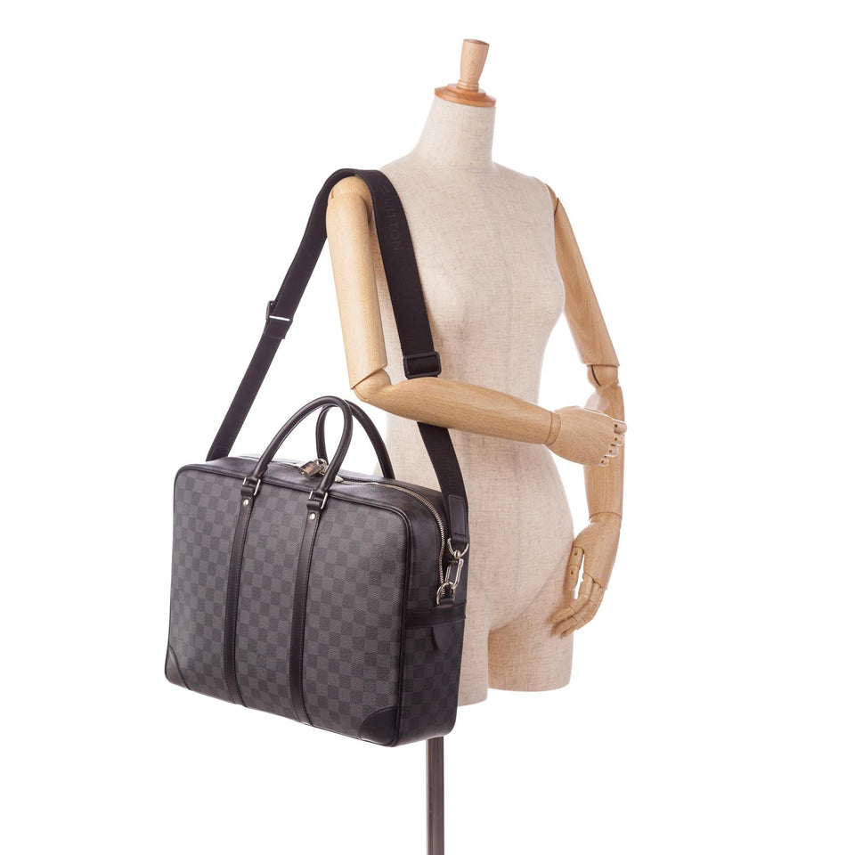 Louis Vuitton Damier Graphite Porte Documents Voyage PM (SHG-37034)