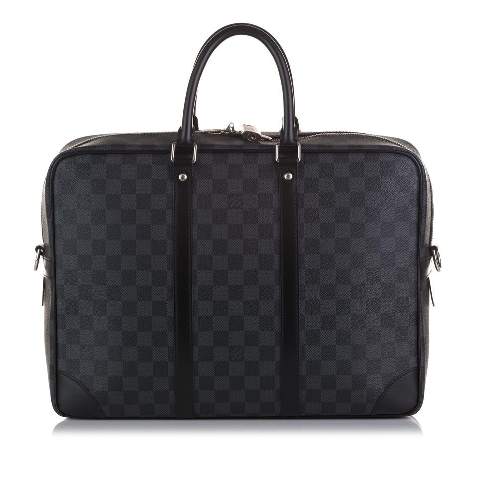 Louis Vuitton Damier Graphite Porte Documents Voyage PM (SHG-37034)