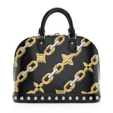 Louis Vuitton Epi Leather Chain Flower Alma PM Satchel (SHF-20005)
