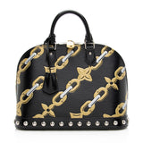 Louis Vuitton Epi Leather Chain Flower Alma PM Satchel (SHF-20005)