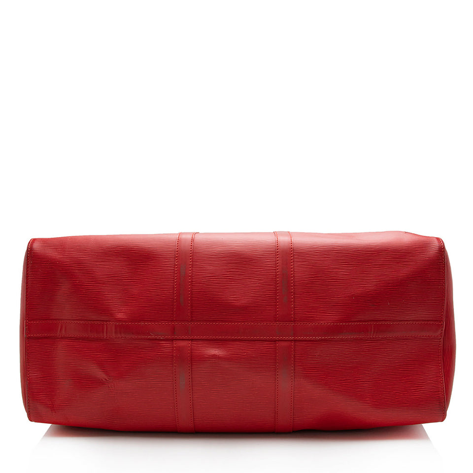 Louis Vuitton Epi Leather Keepall 55 Duffel Bag (SHF-16746)