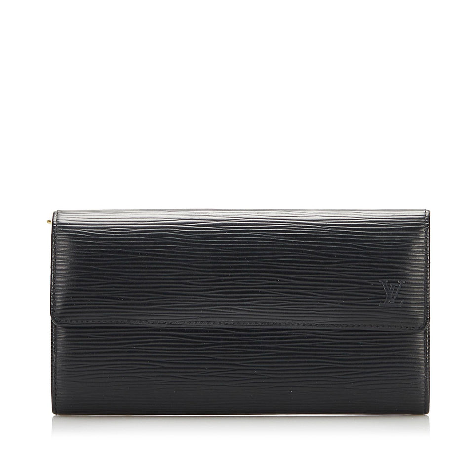 Louis Vuitton Epi Leather Porte-Monnaie Tresor Wallet (SHG-35182)