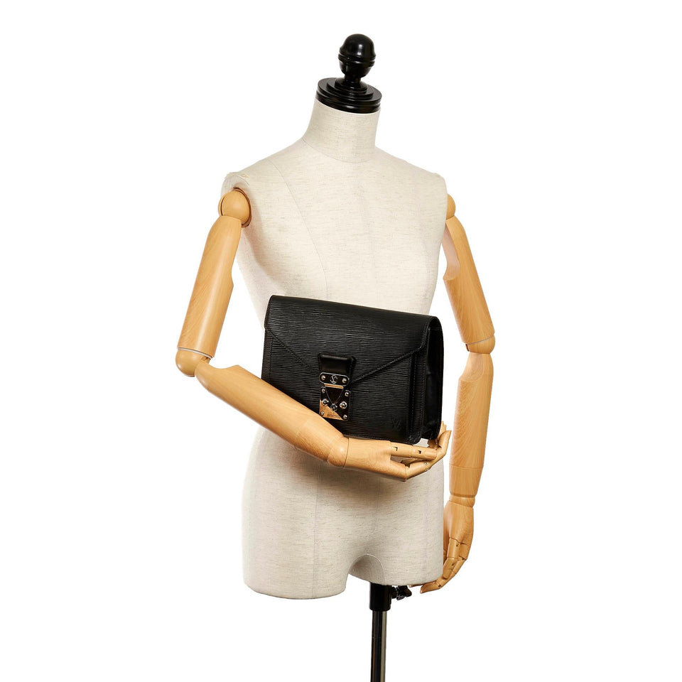 Louis Vuitton Epi Pochette Sellier Dragonne (SHG-29600)