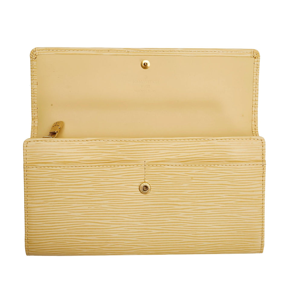 Louis Vuitton Epi Porte-Monnaie Tresor Wallet (SHG-37554)