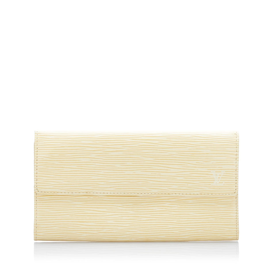 Louis Vuitton Epi Porte-Monnaie Tresor Wallet (SHG-37554)