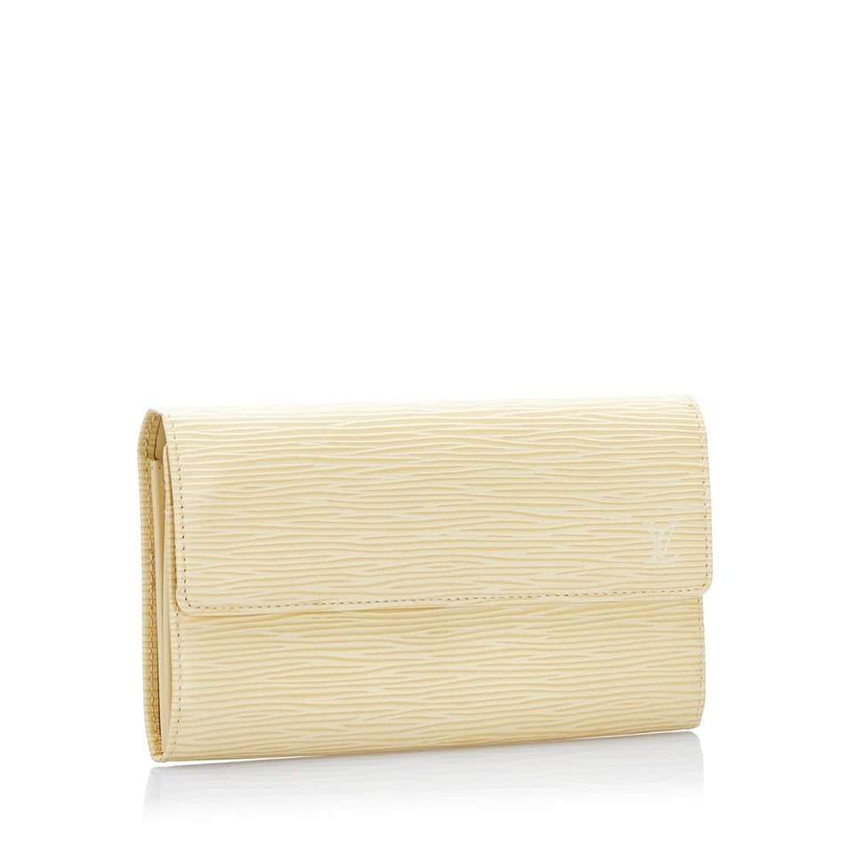 Louis Vuitton Epi Porte-Monnaie Tresor Wallet (SHG-37554)