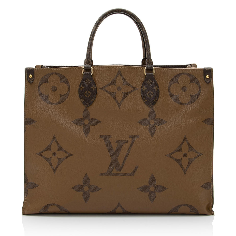Louis Vuitton Giant Monogram Canvas Onthego GM Tote (SHF-1YYMn6)