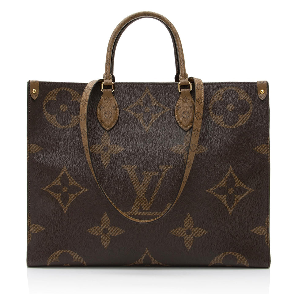 Louis Vuitton Giant Monogram Canvas Onthego GM Tote (SHF-1YYMn6)