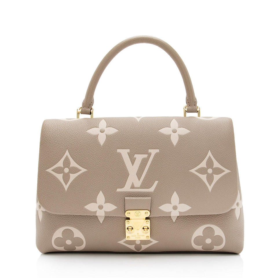 Louis Vuitton Giant Monogram Empreinte Madeleine MM Top Handle Bag (SHF-yODfGB)
