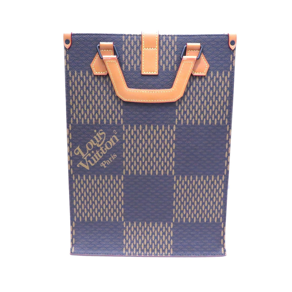 Louis Vuitton LV x Nigo Giant Damier Ebene Monogram Mini Tote (SHG-36730)
