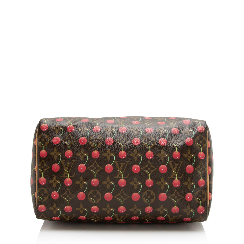 Louis Vuitton Limited Edition Cerises Speedy 25 Satchel (SHF-22619)
