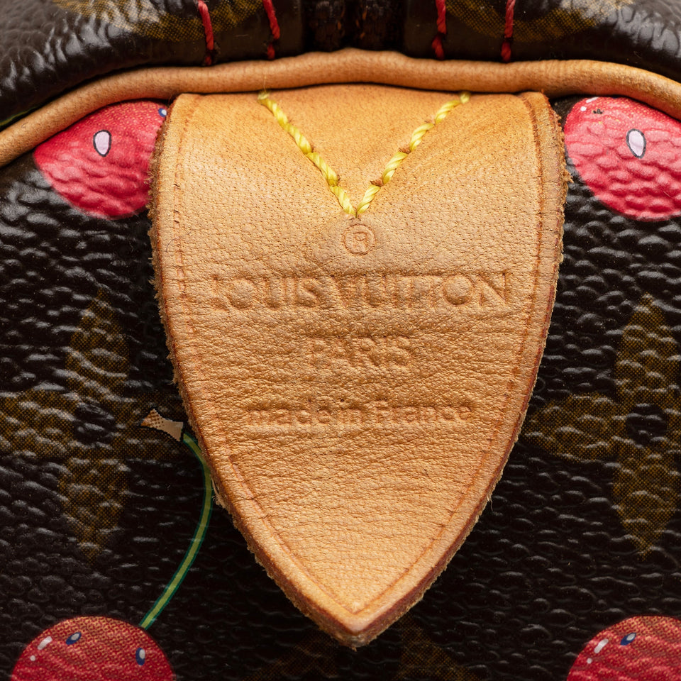 Louis Vuitton Limited Edition Cerises Speedy 25 Satchel (SHF-22619)