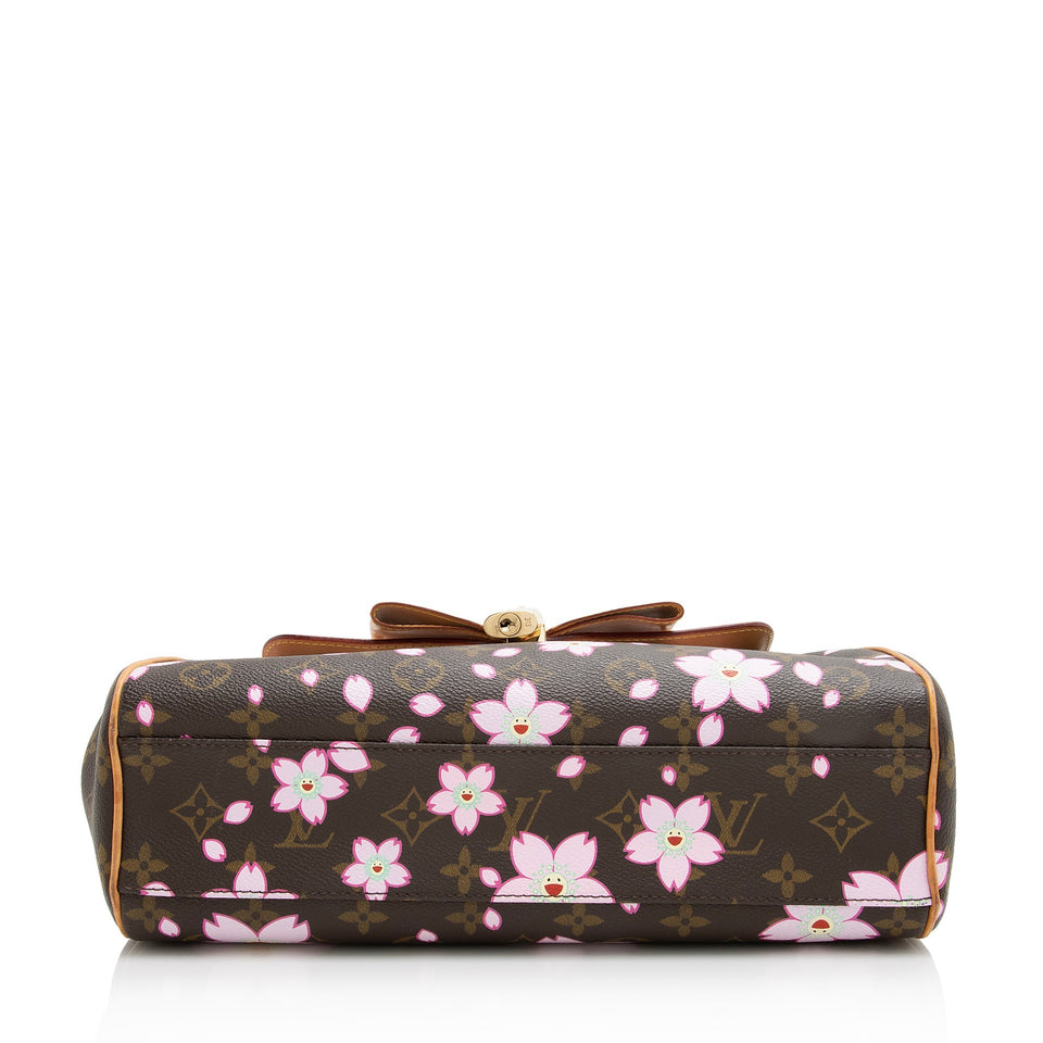 Louis Vuitton Limited Edition Cherry Blossom Sac Retro Satchel (SHF-22743)