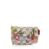 Louis Vuitton Limited Edition Damier Azur Animation Hollywood Mini Pochette Accessoires (SHF-22690)