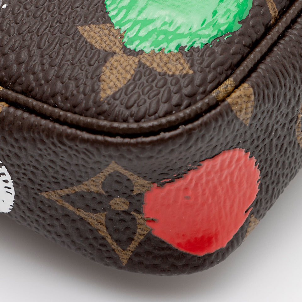 Louis Vuitton Limited Edition LV x YK Monogram Canvas Mini Pochette Accessoires (SHF-avwZnz)
