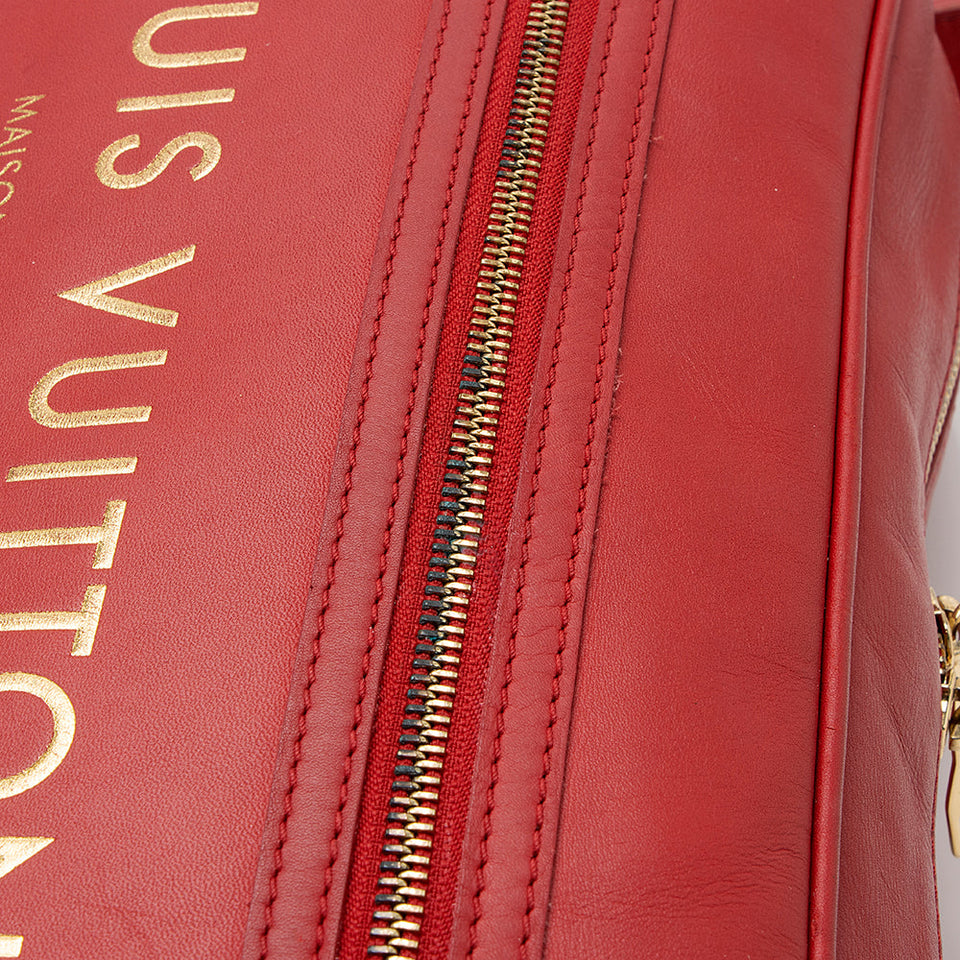 Louis Vuitton Limited Edition Leather Flight Paname Overseas E/W Shoulder Bag (SHF-21900)