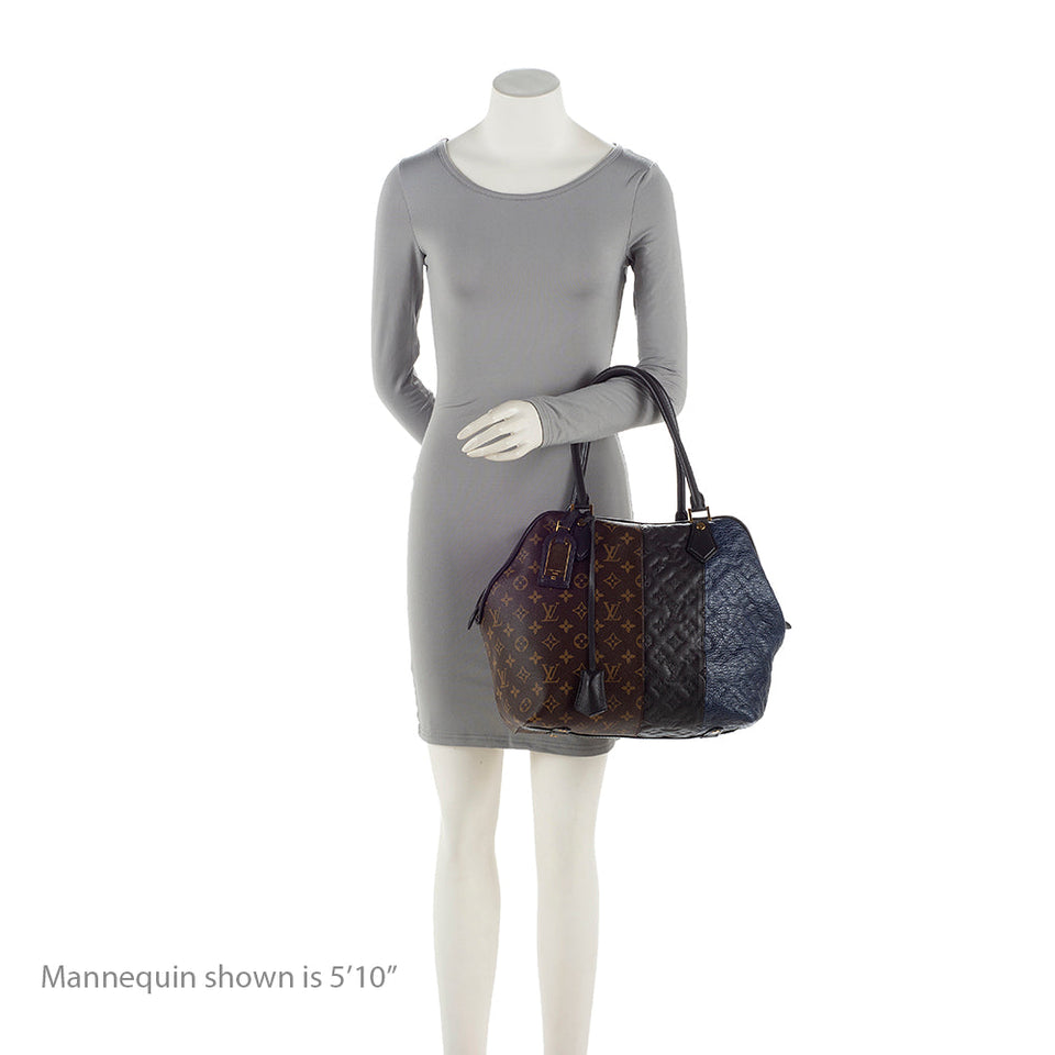 Louis Vuitton Limited Edition Monogram Blocks Zipped Tote (SHF-21473)