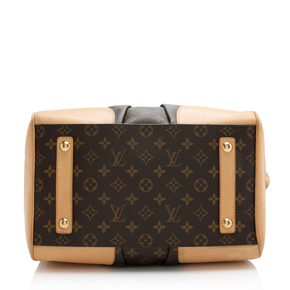 Louis Vuitton Limited Edition Monogram Canvas Stephen Satchel (SHF-22078)