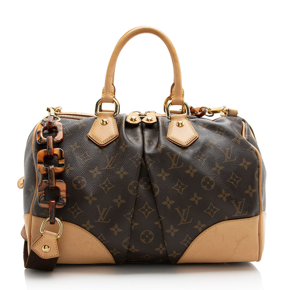 Louis Vuitton Limited Edition Monogram Canvas Stephen Satchel (SHF-22078)