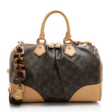 Louis Vuitton Limited Edition Monogram Canvas Stephen Satchel (SHF-22078)