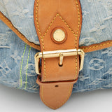 Louis Vuitton Limited Edition Monogram Denim Sunrise Hobo (SHF-21486)