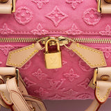 Louis Vuitton Limited Edition Monogram Stone Canvas Speedy Bandouliere 35 Satchel (SHF-khsr3j)