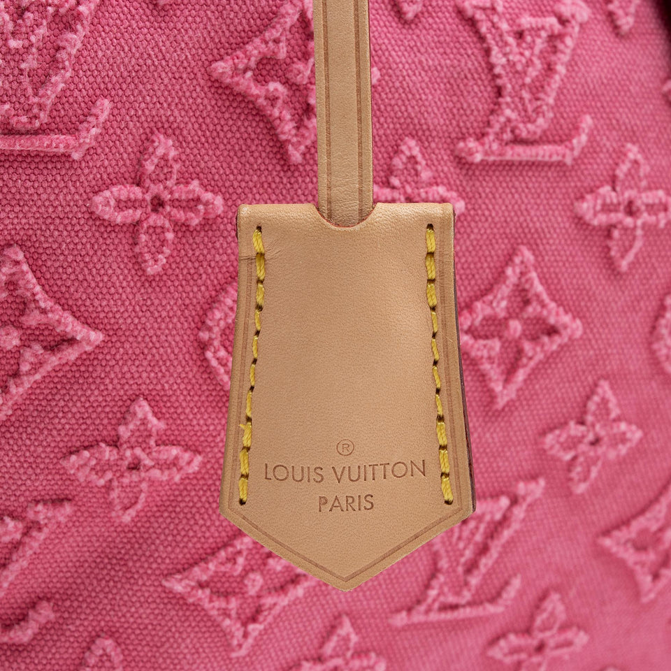 Louis Vuitton Limited Edition Monogram Stone Canvas Speedy Bandouliere 35 Satchel (SHF-khsr3j)