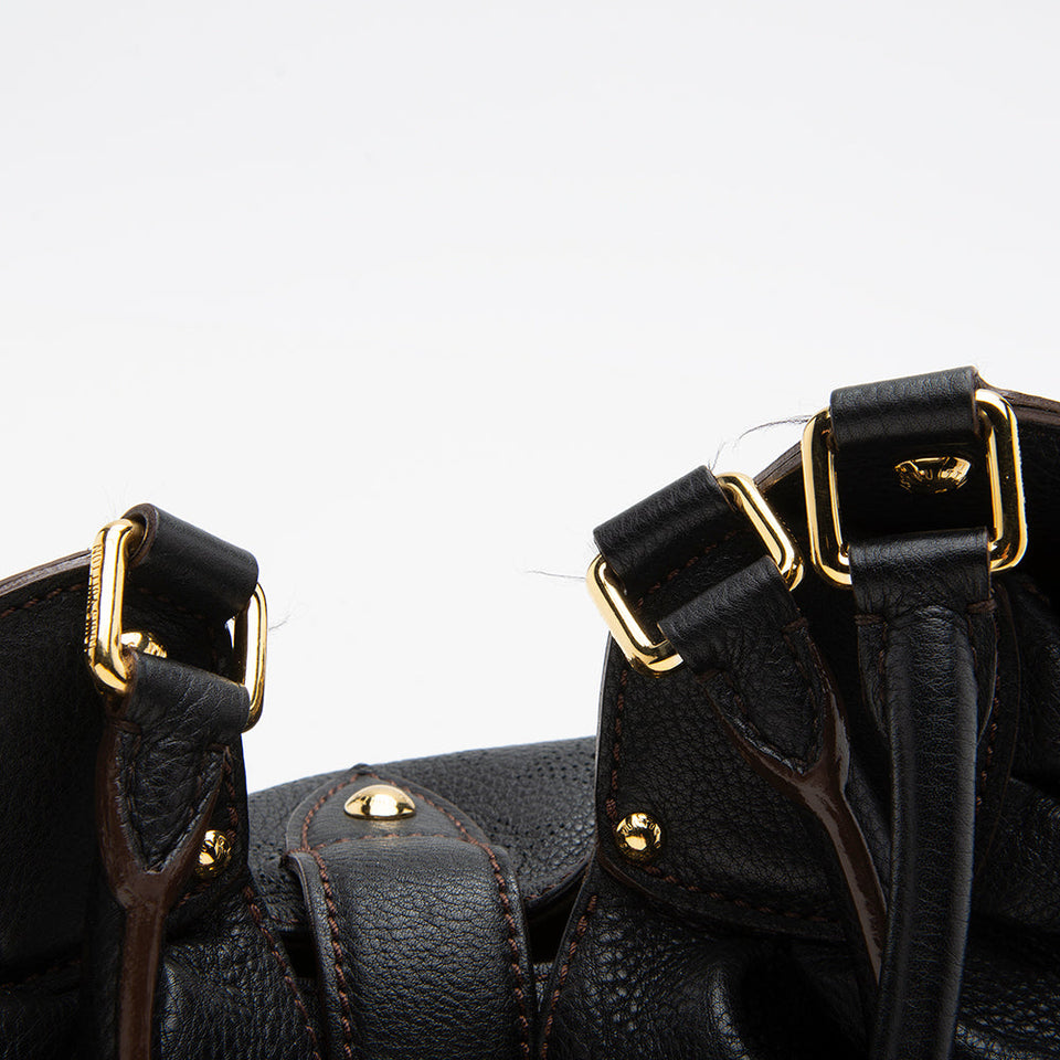 Louis Vuitton Mahina Leather L Hobo (SHF-13020)