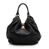 Louis Vuitton Mahina Leather L Hobo (SHF-13020)