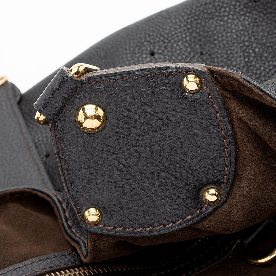 Louis Vuitton Mahina Leather L Hobo (SHF-17664)