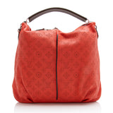Louis Vuitton Mahina Leather Selene MM Shoulder Bag (SHF-22122)