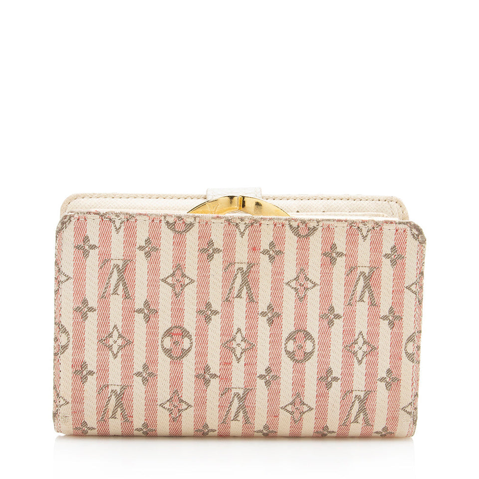 Louis Vuitton Mini Lin Croisette Port Feuille Vienoise French Purse Wallet (SHF-15312)