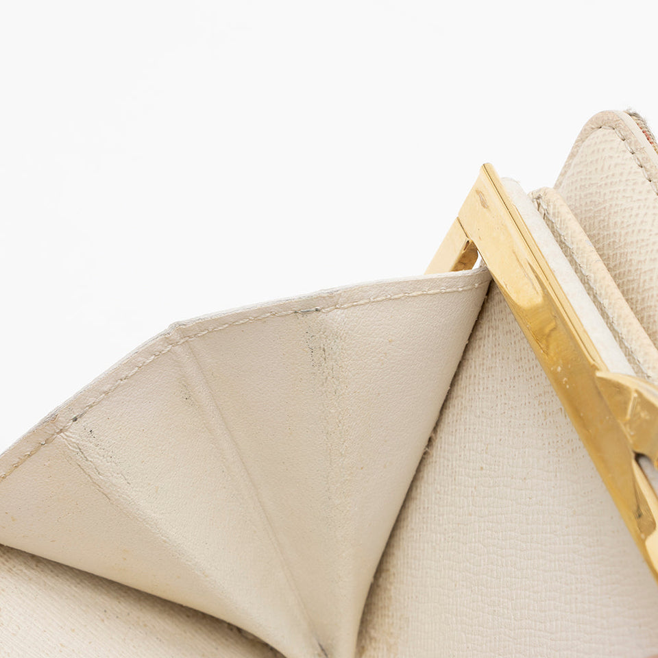 Louis Vuitton Mini Lin Croisette Port Feuille Vienoise French Purse Wallet (SHF-15312)