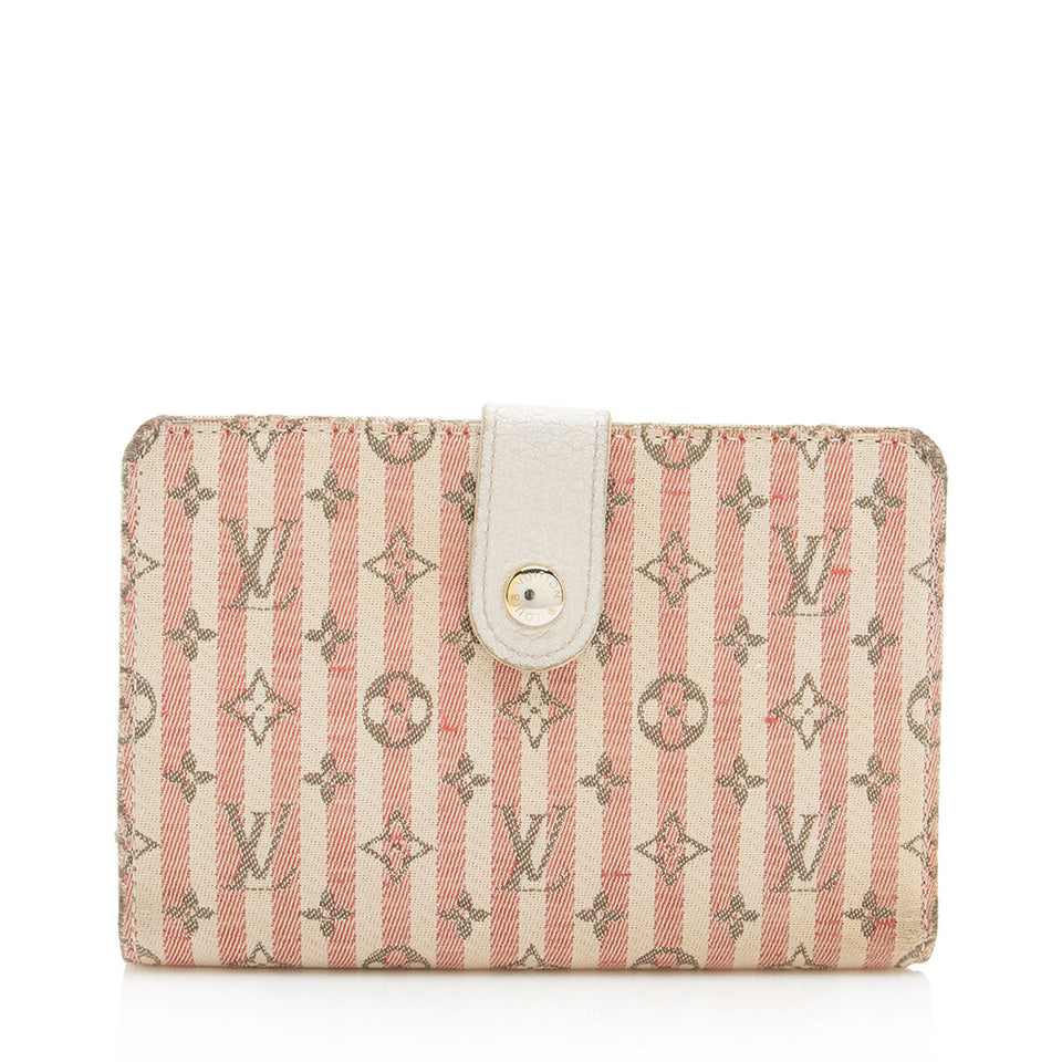 Louis Vuitton Mini Lin Croisette Port Feuille Vienoise French Purse Wallet (SHF-15312)