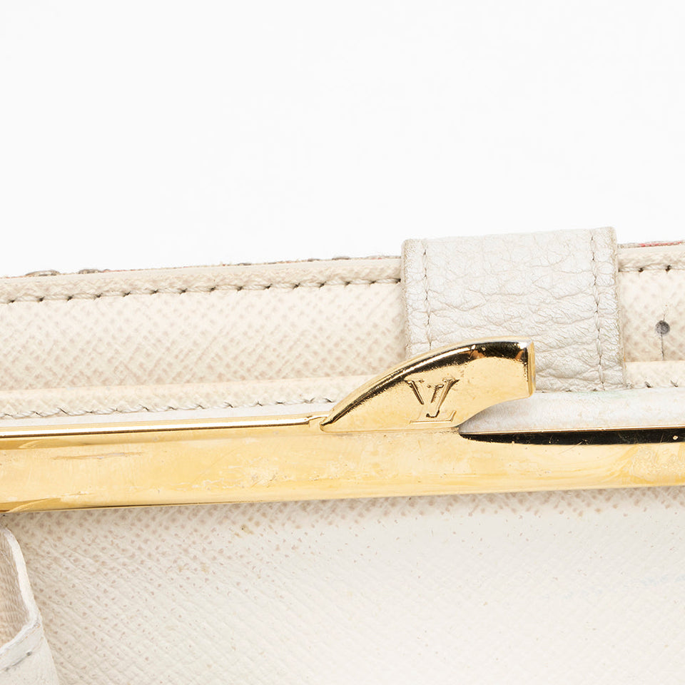 Louis Vuitton Mini Lin Croisette Port Feuille Vienoise French Purse Wallet (SHF-15312)