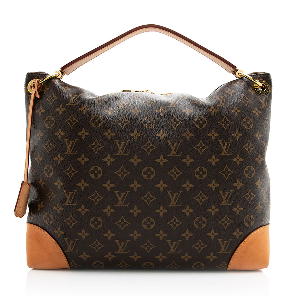 Louis Vuitton Monogram Canvas Berri MM Shoulder Bag (SHF-20906)