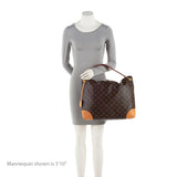 Louis Vuitton Monogram Canvas Berri MM Shoulder Bag (SHF-20906)