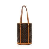 Louis Vuitton Monogram Canvas Bucket GM Tote (SHF-20491)