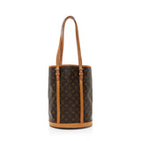 Louis Vuitton Monogram Canvas Bucket GM Tote (SHF-20491)