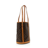Louis Vuitton Monogram Canvas Bucket GM Tote (SHF-20491)
