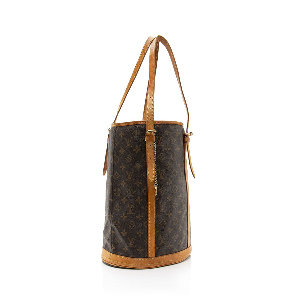 Louis Vuitton Monogram Canvas Bucket GM Tote (SHF-RnIGXM)