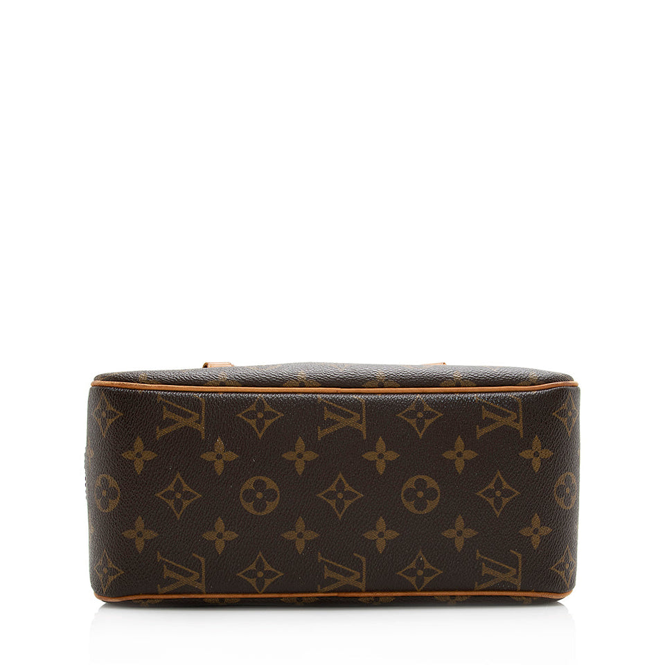 Louis Vuitton Monogram Canvas Cite MM Shoulder Bag (SHF-21163)