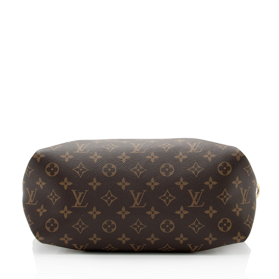 Louis Vuitton Monogram Canvas Flower MM Zip Tote (SHF-9JBTnX)